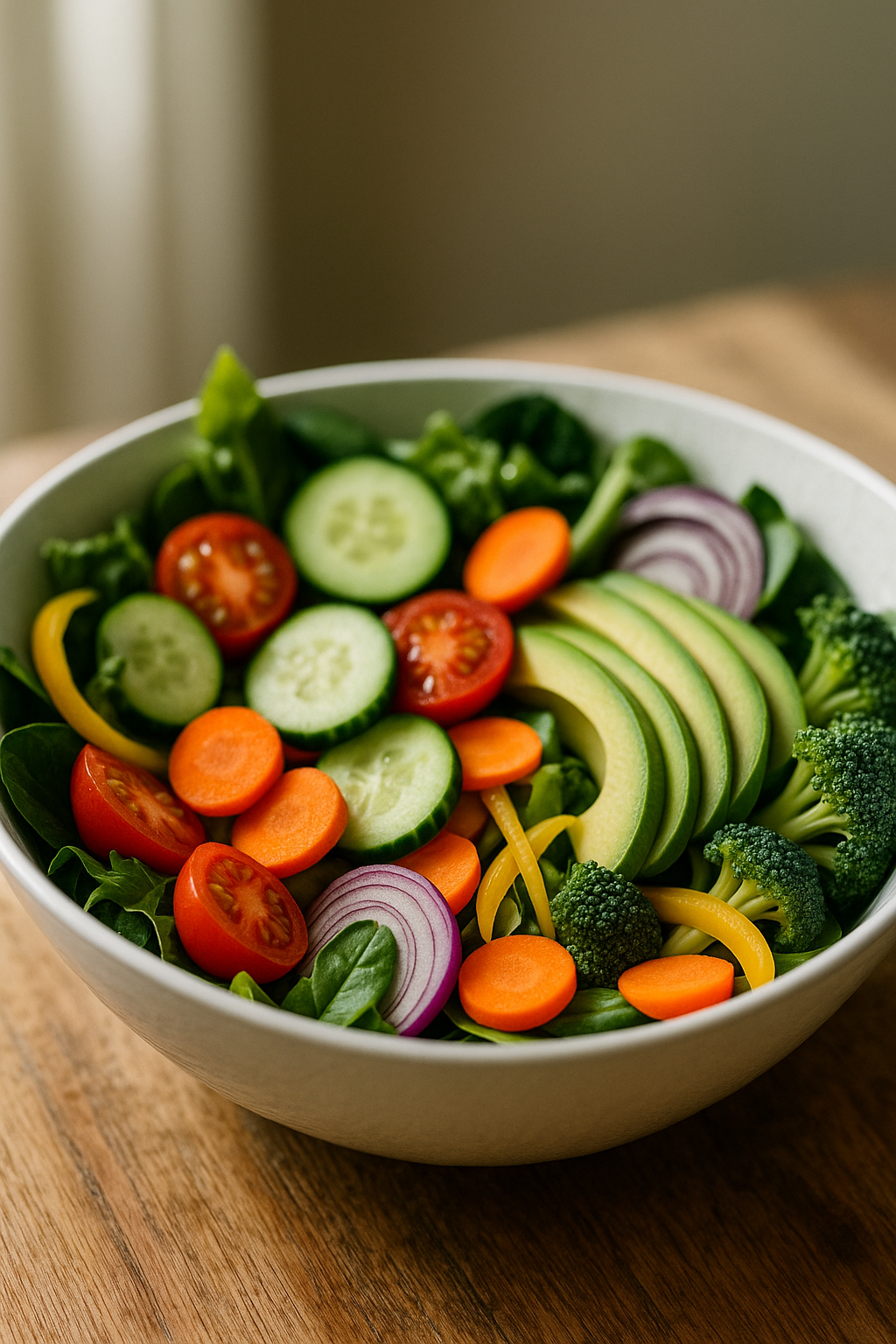 Miska świeżej sałatki